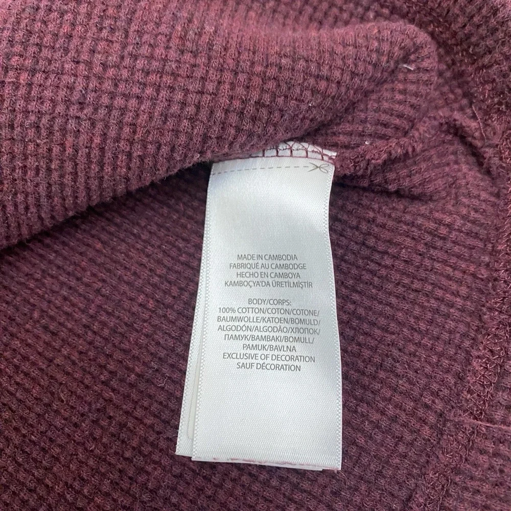 Polo Ralph Lauren Sweater Mens 2XL Burgundy Waffle Knit Crewneck Pullover Pony